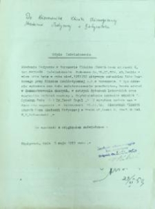 Poświadczenie odbycia praktyki w Klinice Okulistycznej (odpis)