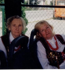 Elżbieta Daniszewska w autobusie