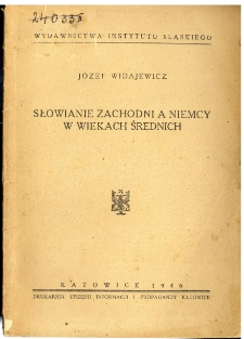 Słowianie zachodni a Niemcy w wiekach średnich