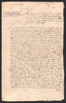 Ugoda o zagwarantowanie dożywocia pani Brakorzewskiej, kasztelanki Inowłodzkiej przez Szymona, Macieja, Andrzeja Brakorzewskich.