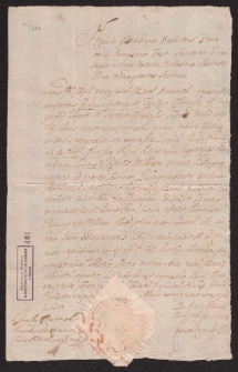 Antoni Ossoliński z Tęczyna zapisuje świeżo poślubionej żonie sumę 30 000 zł polskich, co razem z zapisem przedślubnym w wys. 50 000 zł polskich czyni 80 000 zł polskich, asekurowane na wszystkich jego dobrach, a płatne na pierwsze żądanie żony lub jej prawnych spadkobierców gotówką