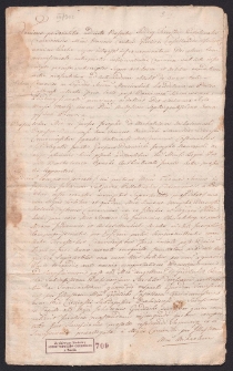 Barbara z Grodzickich, c. Stanisława kaszt. ośw. i Anny z Morskich , żona Józefa Anioła Grzybowskiego z Windyk podstolego czerskiego z mężem- kwitują odbiór w imieniu swoim i sukcesorów Angeli Grodzickiej