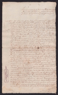 Relacja woźnego o doręczeniu pozwów przeciw Zofii z Krasińskich Lubomirskiej