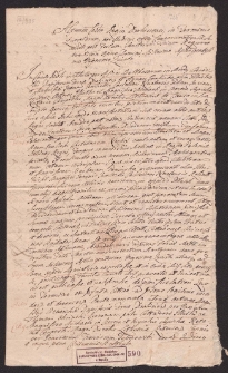 Sprawa m. Baltazarem i Anną z Gembickich c. Jana kaszt. nakielskiego- Ciecierskimi a Michałem Sapichą z Czerei o 12 000 tynfów starego długu