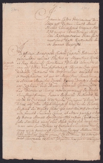 Manifestacja Mikołaja Bykowskiego przeciwko Zofii z Bykowskich żonie Adama Skórzewskiego