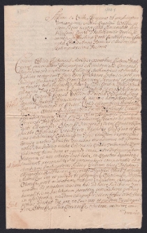 Relacja woźnego o doręczeniu pozw&oacute;w na Trybunał Lubelski Barbarze z Ossolińskich wdowie po Tomaszu Ciecierskim