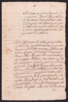 Relacja woźnego o intromisji Baltazara Ciecierskiego jako opiekuna wnuczki – Ewy Cieciszowskiej do dóbr Jagodne z wsiami dziedzicznych po ojcu Kaz. Ciecieszowskim w ziemi stężyckiej woj. sandomierskiem