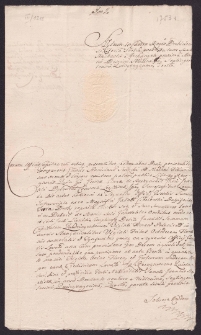 Zapis długu z prowizją przez Stanisława Swięckiego na rzecz Klary z Buczyńskich żony Józefa Dybowskiego