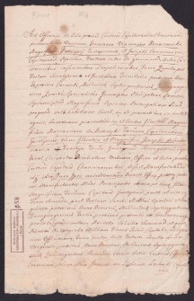 Protestacja Prokopa i J&oacute;zefa Popiel&oacute;w przeciw Mariannie z Kurozwęk Tarłowej wdowie po J&oacute;zefie Czekarzowic