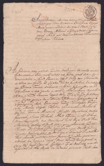 Sprawa spadku i dożywocia po Angeli z Grodzickich żonie Jakuba Ciecierskiego