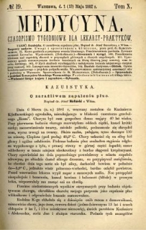 Medycyna 1882 T.10 nr 19