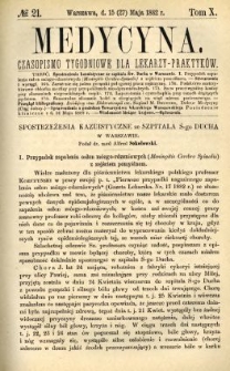 Medycyna 1882 T.10 nr 21