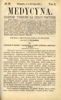 Medycyna 1882 T.10 nr 28