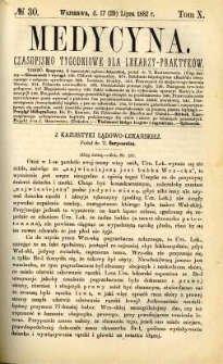 Medycyna 1882 T.10 nr 30