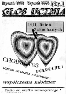 Głos Ucznia 1993 nr 1