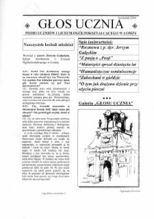 Głos Ucznia kwiecień 2004