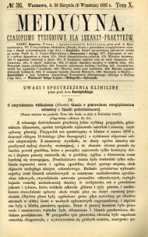 Medycyna 1882 T.10 nr 36
