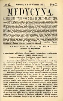 Medycyna 1882 T.10 nr 37