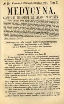 Medycyna 1882 T.10 nr 49