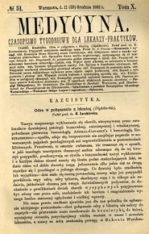 Medycyna 1882 T.10 nr 51