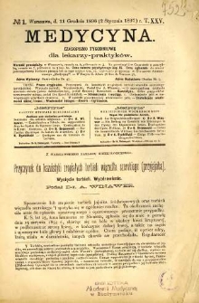 Medycyna 1896 T.25 nr 1