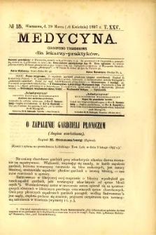 Medycyna 1897 T.25 nr 15