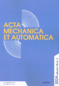 Acta Mechanica et Automatica. Vol. 18, no 2