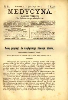 Medycyna 1896 T.24 nr 21