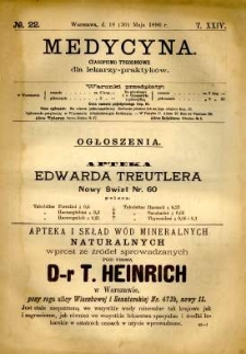 Medycyna 1896 T.24 nr 22