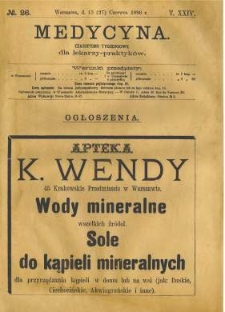 Medycyna 1896 T.24 nr 26