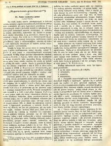 Lwowski tygodnik lekarski 1908 T.3 nr 18