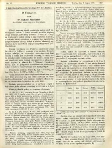 Lwowski tygodnik lekarski 1908 T.3 nr 27