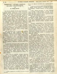 Lwowski tygodnik lekarski 1908 T.3 nr 32