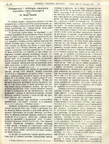 Lwowski tygodnik lekarski 1908 T.3 nr 33