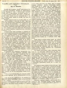 Lwowski tygodnik lekarski 1910 T.5 nr 10