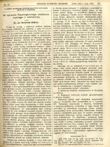 Lwowski tygodnik lekarski 1910 T.5 nr 18