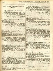 Lwowski tygodnik lekarski 1910 T.5 nr 26