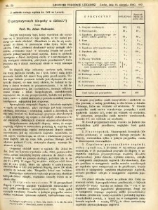 Lwowski tygodnik lekarski 1910 T.5 nr 33