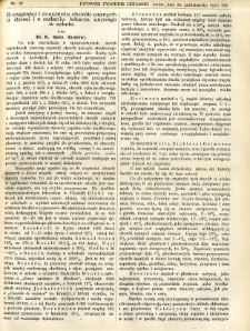 Lwowski tygodnik lekarski 1910 T.5 nr 42