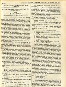 Lwowski tygodnik lekarski 1910 T.5 nr 45