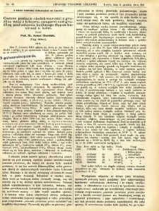 Lwowski tygodnik lekarski 1910 T.5 nr 49