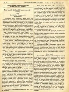 Lwowski tygodnik lekarski 1910 T.5 nr 52