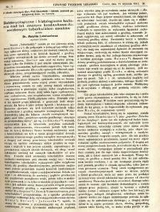Lwowski tygodnik lekarski 1911 T.6 nr 3