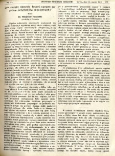 Lwowski tygodnik lekarski 1911 T.6 nr 11