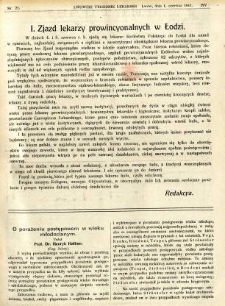 Lwowski tygodnik lekarski 1911 T.6 nr 22
