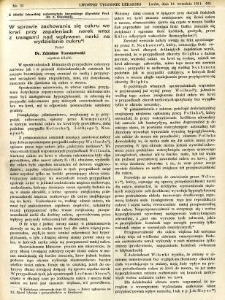Lwowski tygodnik lekarski 1911 T.6 nr 37