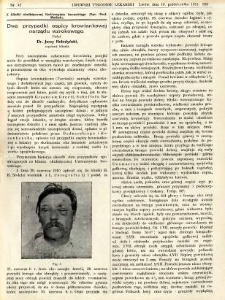 Lwowski tygodnik lekarski 1911 T.6 nr 42