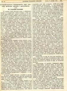 Lwowski tygodnik lekarski 1911 T.6 nr 49