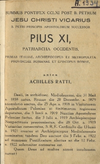 Catalogus ecclesiarum et cleri archidioecesis vilnensis pro anno domini 1934
