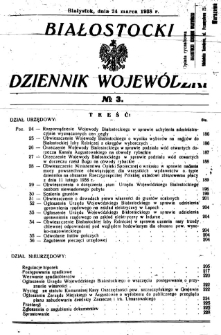 Białostocki Dziennik Wojew&oacute;dzki 1938, R.18